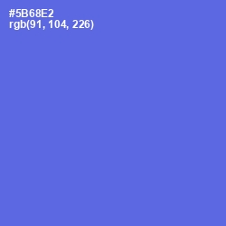 #5B68E2 - Royal Blue Color Image