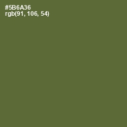 #5B6A36 - Chalet Green Color Image