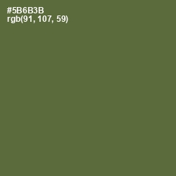 #5B6B3B - Chalet Green Color Image