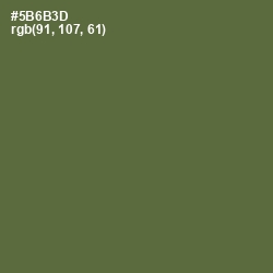#5B6B3D - Chalet Green Color Image