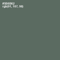 #5B6B62 - Shuttle Gray Color Image