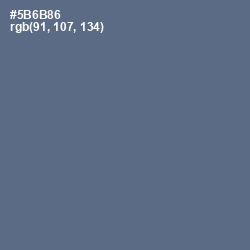 #5B6B86 - Bismark Color Image