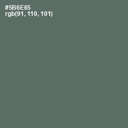 #5B6E65 - Shuttle Gray Color Image