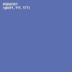 #5B6FB1 - San Marino Color Image