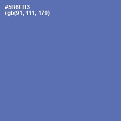 #5B6FB3 - San Marino Color Image