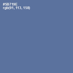 #5B719E - Kashmir Blue Color Image