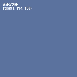 #5B729E - Kashmir Blue Color Image