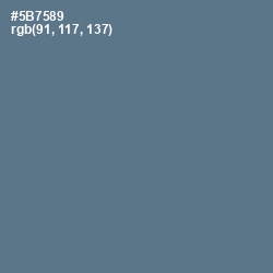 #5B7589 - Kashmir Blue Color Image