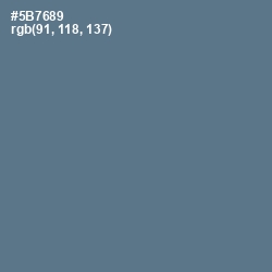 #5B7689 - Kashmir Blue Color Image