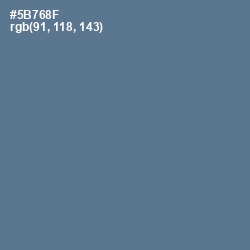 #5B768F - Kashmir Blue Color Image