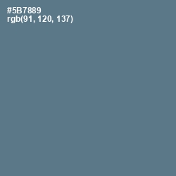 #5B7889 - Kashmir Blue Color Image