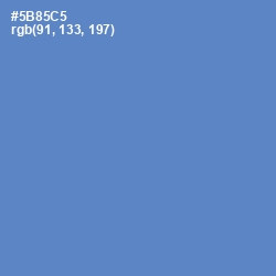 #5B85C5 - Havelock Blue Color Image