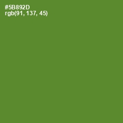 #5B892D - Olive Drab Color Image