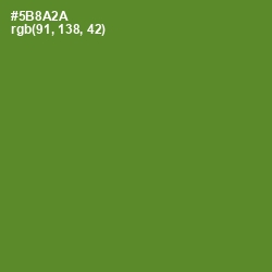 #5B8A2A - Olive Drab Color Image