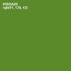 #5B8A2B - Olive Drab Color Image