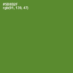 #5B8B2F - Olive Drab Color Image