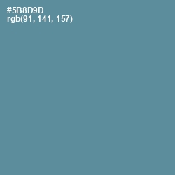 #5B8D9D - Smalt Blue Color Image