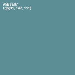 #5B8E97 - Smalt Blue Color Image