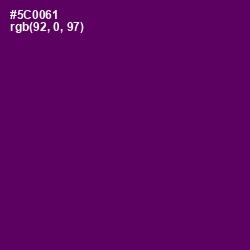 #5C0061 - Scarlet Gum Color Image