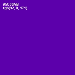 #5C00AB - Purple Color Image