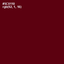 #5C0110 - Maroon Oak Color Image