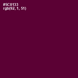 #5C0133 - Mulberry Wood Color Image