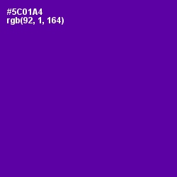 #5C01A4 - Purple Color Image