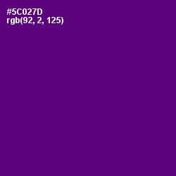 #5C027D - Honey Flower Color Image