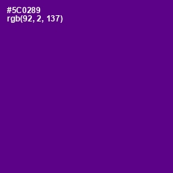 #5C0289 - Pigment Indigo Color Image