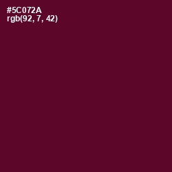 #5C072A - Bordeaux Color Image