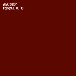 #5C0801 - Mahogany Color Image