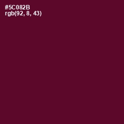 #5C082B - Bordeaux Color Image