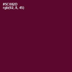 #5C082D - Bordeaux Color Image