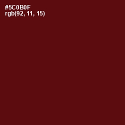 #5C0B0F - Heath Color Image