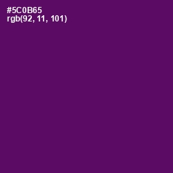 #5C0B65 - Honey Flower Color Image