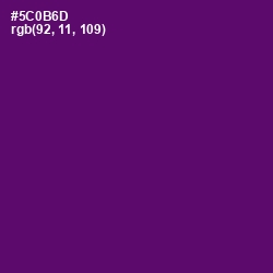 #5C0B6D - Honey Flower Color Image