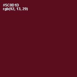 #5C0D1D - Maroon Oak Color Image