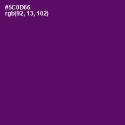 #5C0D66 - Honey Flower Color Image