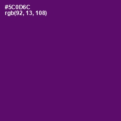 #5C0D6C - Honey Flower Color Image