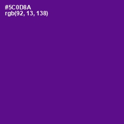 #5C0D8A - Pigment Indigo Color Image