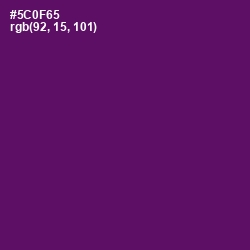 #5C0F65 - Honey Flower Color Image