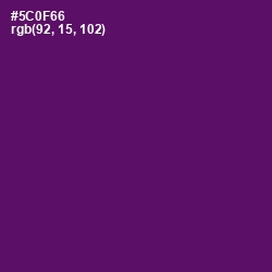 #5C0F66 - Honey Flower Color Image