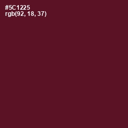 #5C1225 - Bordeaux Color Image