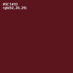 #5C141D - Heath Color Image