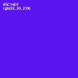 #5C14EF - Purple Heart Color Image