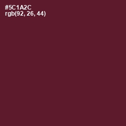 #5C1A2C - Wine Berry Color Image