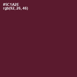 #5C1A2E - Wine Berry Color Image