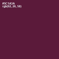 #5C1A3A - Wine Berry Color Image