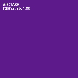 #5C1A8B - Pigment Indigo Color Image