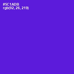 #5C1ADB - Purple Heart Color Image